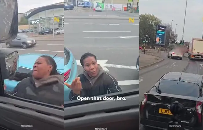 woman vs truck, who ya got?