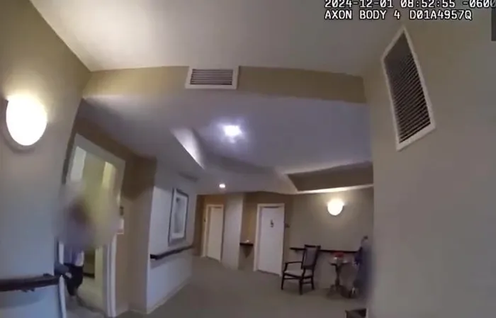 Cops killed a chainsaw-wielding maniac at an assisted living facility