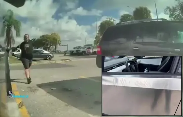 Dude digs up his own butt crack, then smears it on a Cybertruck
