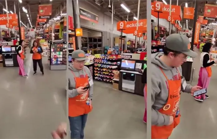 Home Depot workers fall for "left-handed hammer" trick