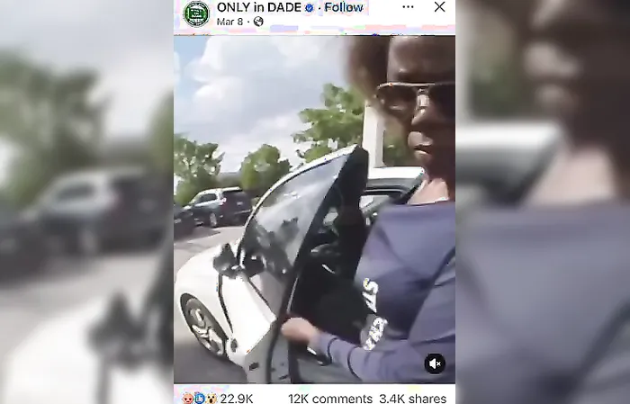 Woman keys a Tesla, but it turns out to be a Rivian