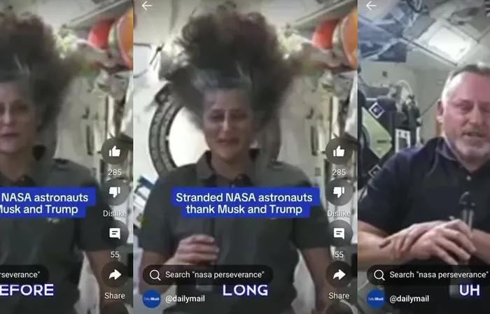 Stranded NASA astronauts thank Musk and Trump.