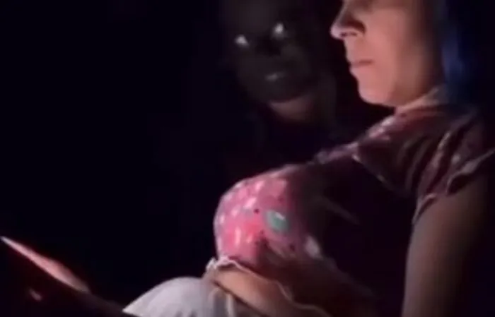 Kid pulls off scary prank on parent