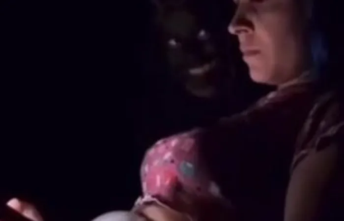 Kid pulls off scary prank on parent