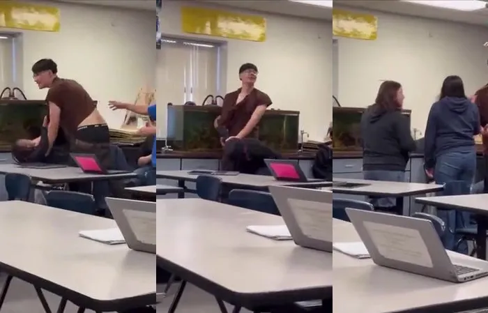 Teen girl knocked out after attacking boy with metal water bottle