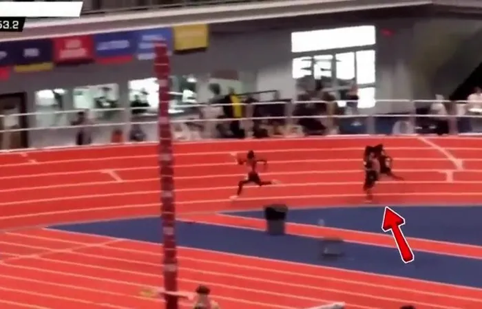 High school track runner gets attacked with a baton during race