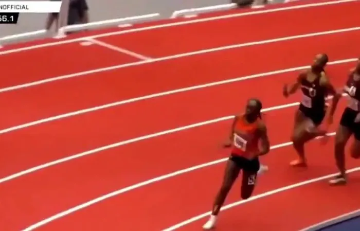 High school track runner gets attacked with a baton during race