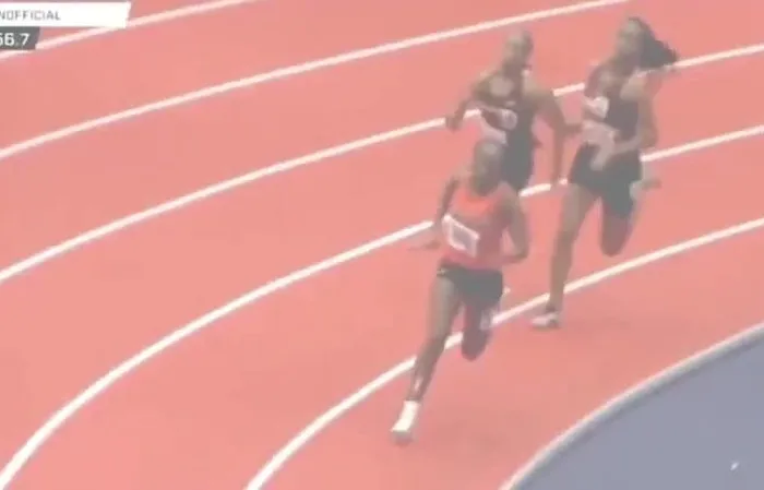 High school track runner gets attacked with a baton during race