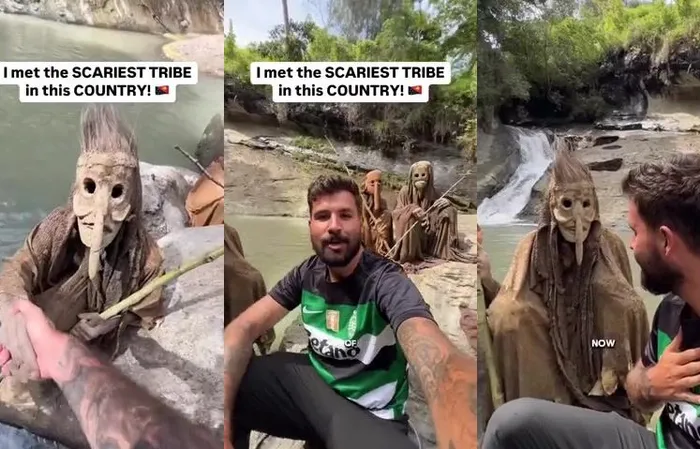 Guy meets with rare tribe in fear of is life