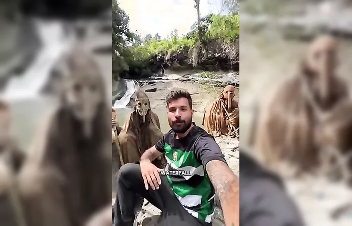 Guy meets with rare tribe in fear of is life