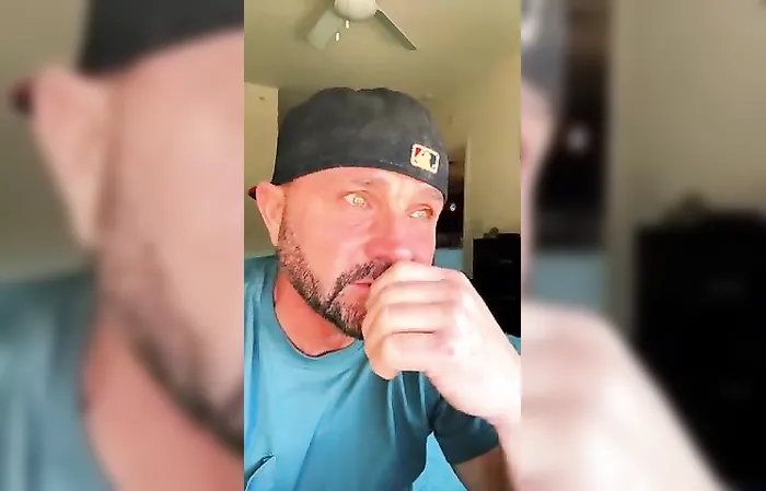Grown man crying over Zelenskyy