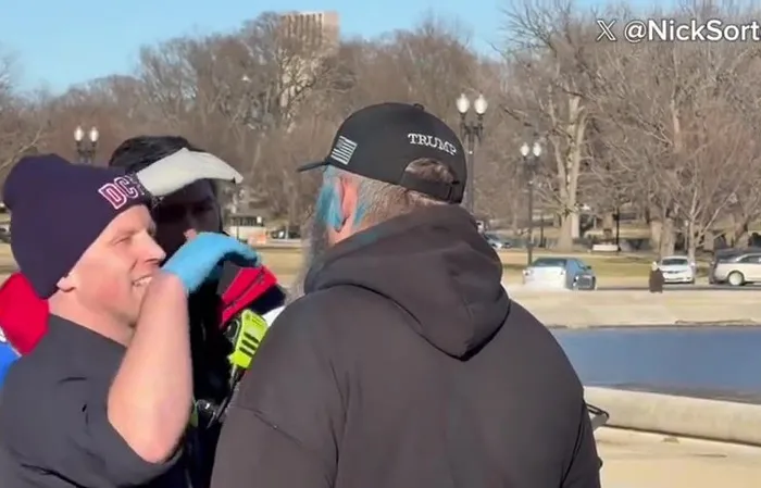 Capitol Police arrest protester for assaulting Trump supporter