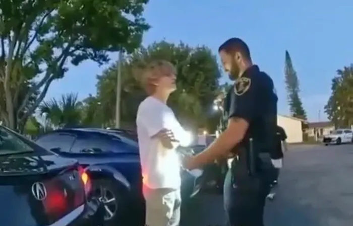 Young guy challenges cop, then FINDS OUT
