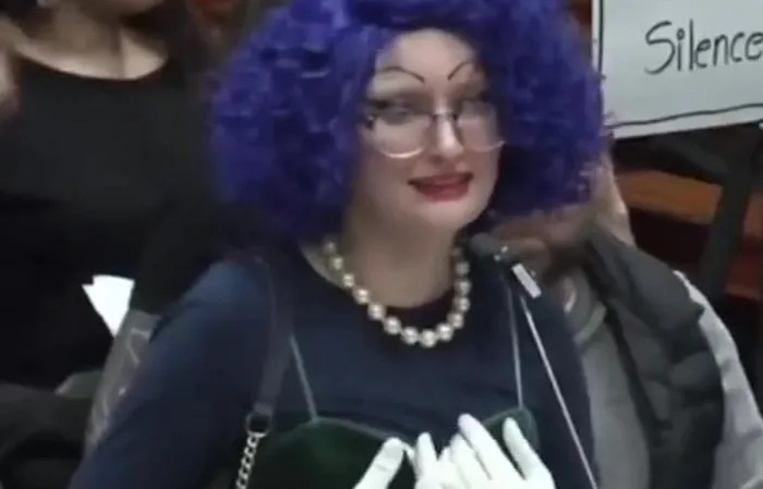 When your town hall meeting turns into a creepy cosplay
