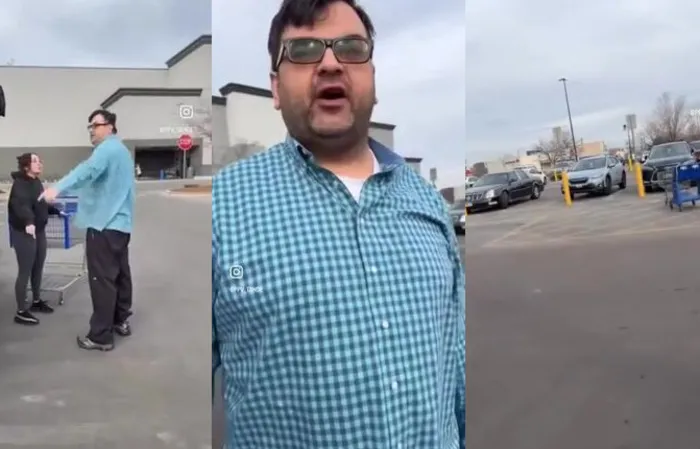 Parking lot dispute breaks out with a MALE KAREN