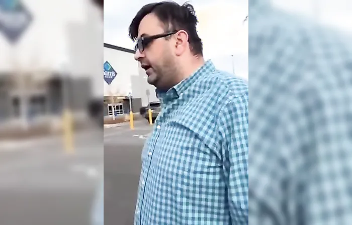 Parking lot dispute breaks out with a MALE KAREN