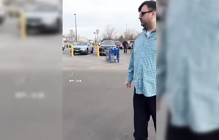 Parking lot dispute breaks out with a MALE KAREN