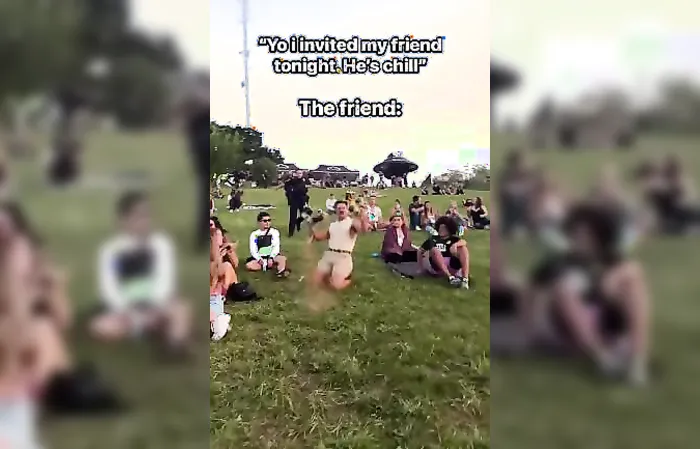 When you invite your 'very chill' friend, and he's not chill at all