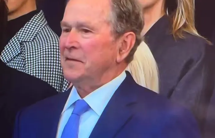 George Bush looks like he took an edible