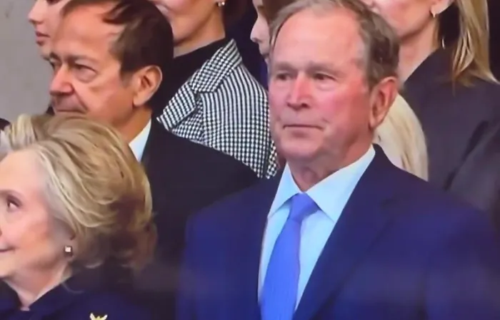 George Bush looks like he took an edible