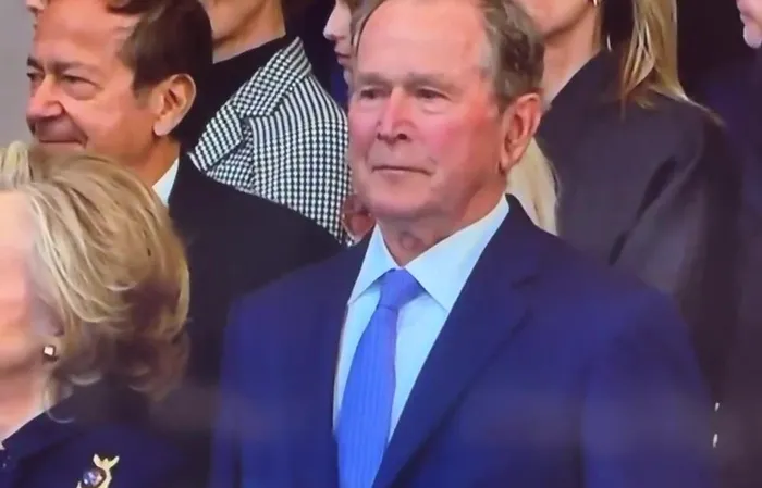 George Bush looks like he took an edible