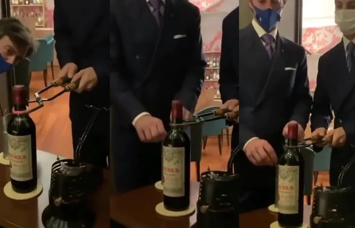 How to open a $15,000 bottle of Petrus, 1961