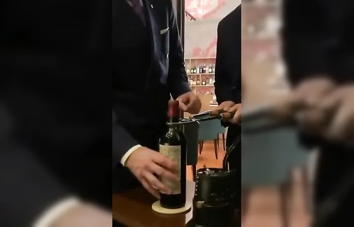 How to open a $15,000 bottle of Petrus, 1961