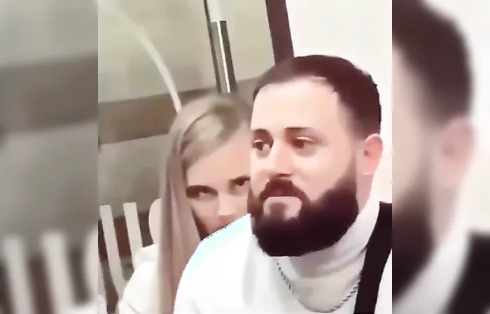 She caught her man looking at another woman dancing