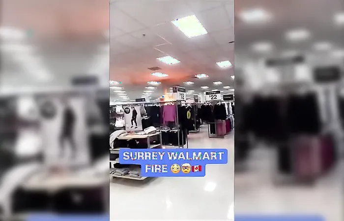 Clothes got lit on fire at Walmart
