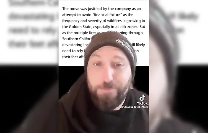 Man claims insurer canceled policies months before wildfires