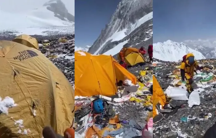 Mount Everest is covered in waste thanks to people trashing it