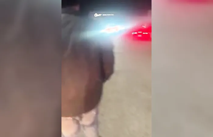 Cop jumps on back of car, woman speeds off and sends him flying
