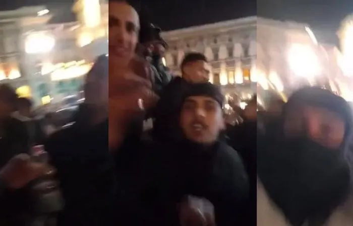 North African asylum seekers chant 'F*ck Italy & f*ck the police'
