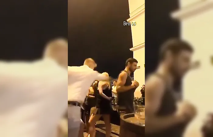Guy punches woman by accident, she is mad