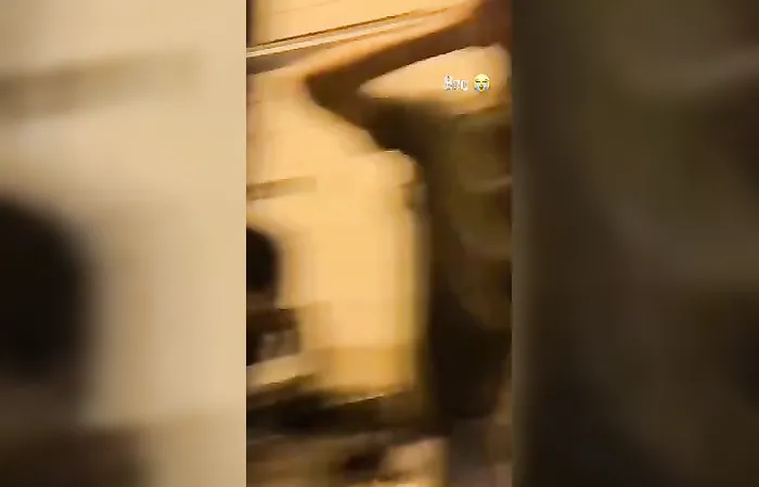 Guy punches woman by accident, she is mad