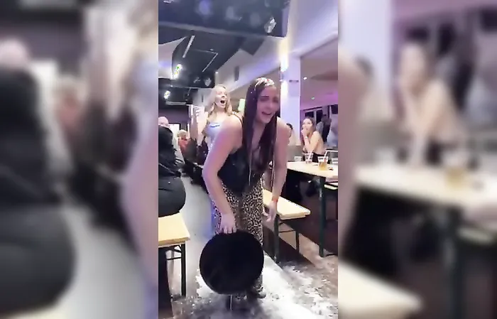 Drinks are on her!