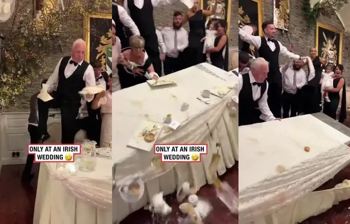 Hilarious moment at an Irish wedding