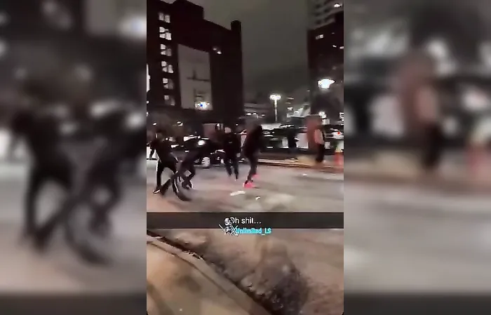 Massive brawl results in shooting involving off-duty cop working as security guard