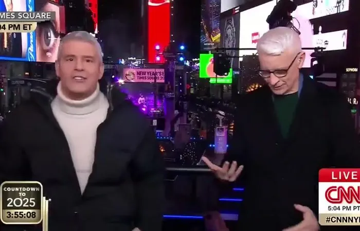 Anderson Cooper and Andy Cohen mocked for CRINGE NYE special