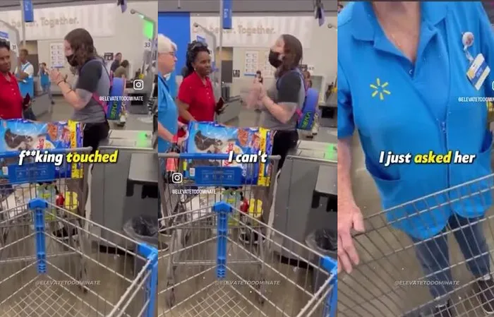Unhinged Supermarket Freak Out caught on video
