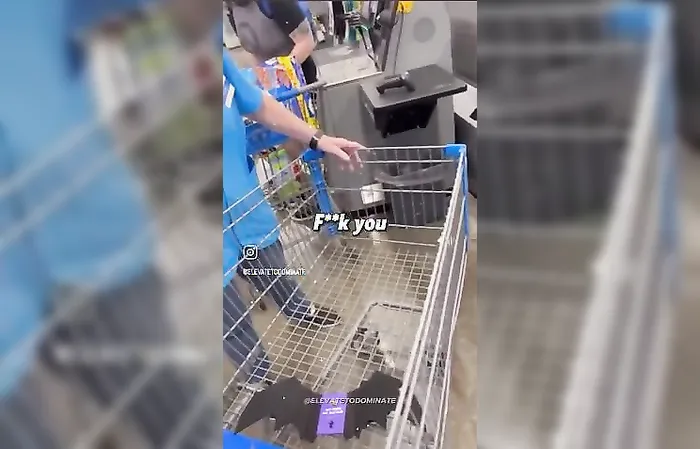 Unhinged Supermarket Freak Out caught on video