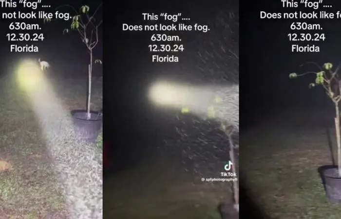 People keep posting videos of 'weird fog'