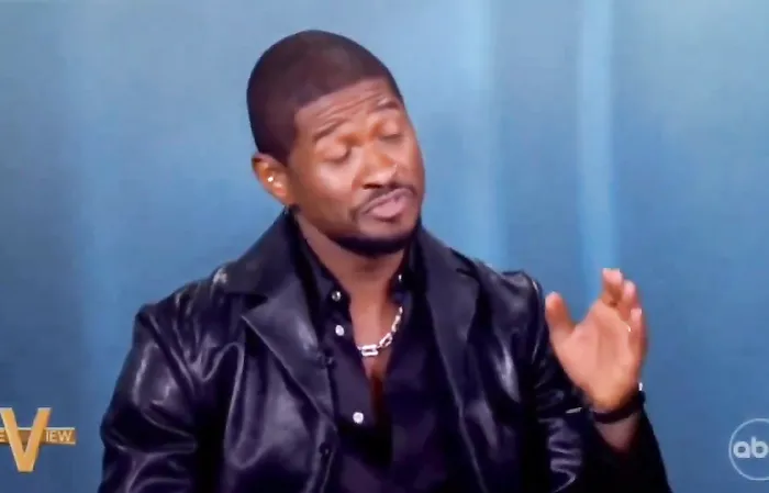 Joy Behar looks mad that Usher won't take the Kamala bait
