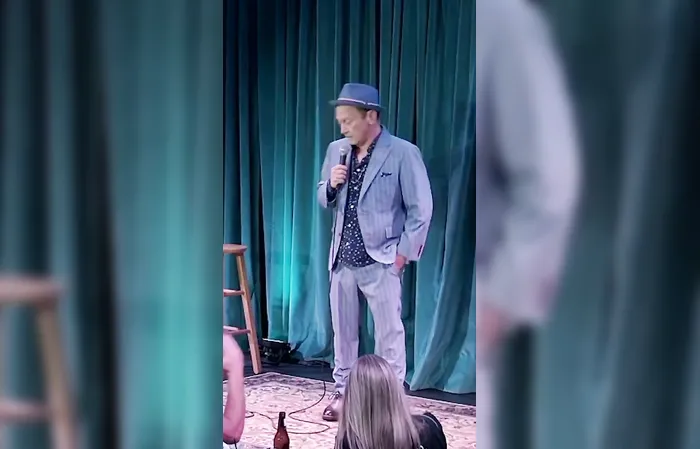 Rob Schneider schools heckler on free speech