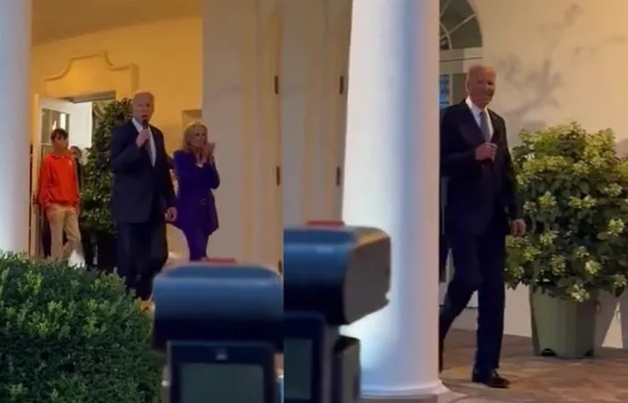 Why does Joe Biden look so tall in this video?