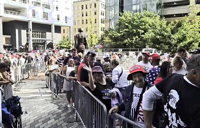 Unreal energy and anticipation at Trump rally - Brick Suit