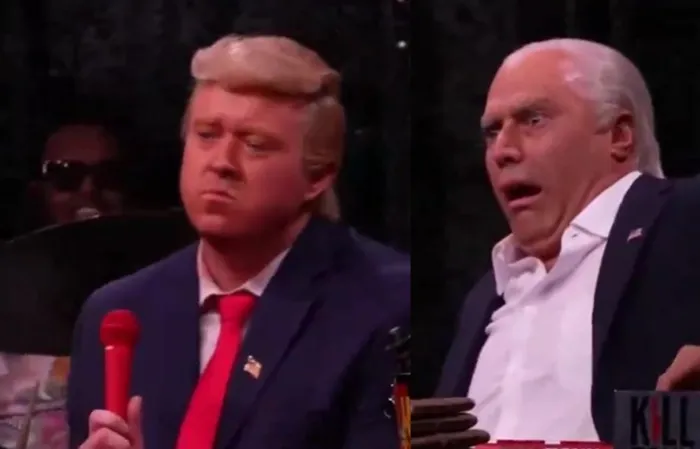 Comedians portray Donald Trump and Joe Biden
