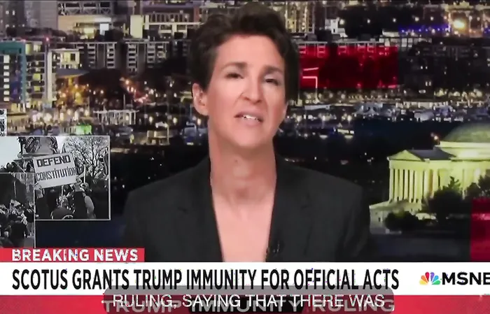 Rachel Maddow suffers over Supreme Court immunity decision