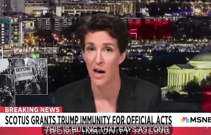 Rachel Maddow suffers over Supreme Court immunity decision