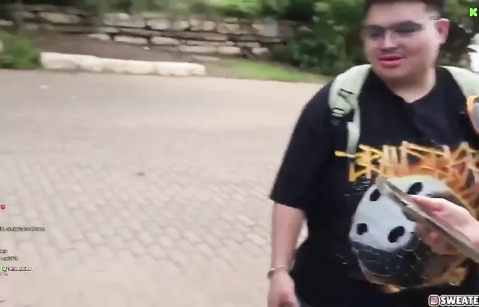 Streamer dares woman to jump in lake, flees when lady says she can't swim